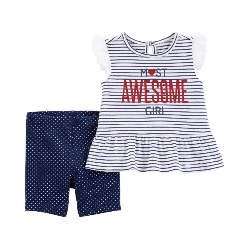 Child Of Mine Baby Girl Top & Short  Set -Awesome