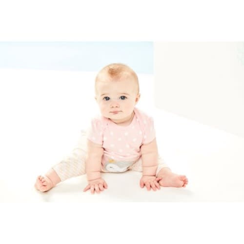 Child Of Mine Newborn Baby Girl 3pc Bodysuit, Tshirt & Pant Set