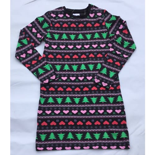 Fairisle Long Sleeve Christmas Dress