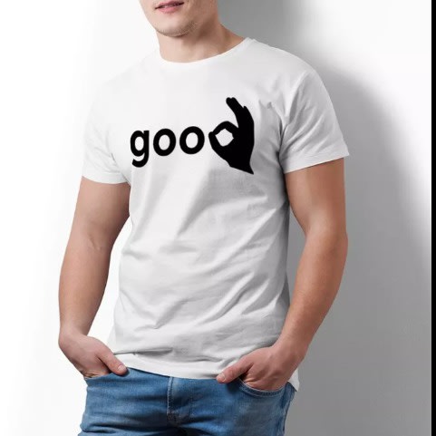 Pure Cotton T-shirts - 4 Pcs -Black, White, Yellow & Blue