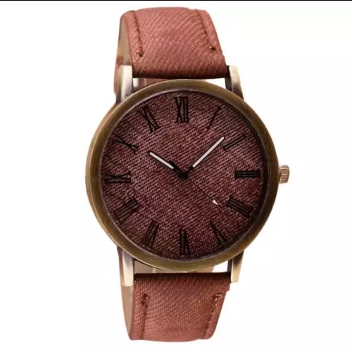 Unisex Denim Watch - Brown