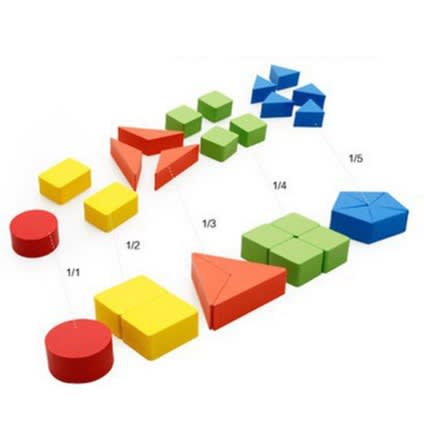 Wooden Fraction Teaching Board