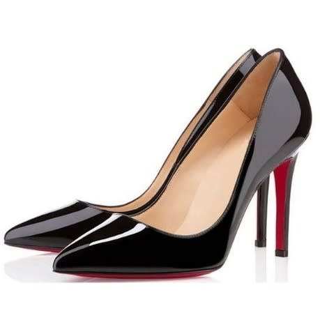Pointed Toe Court Shoes - Black