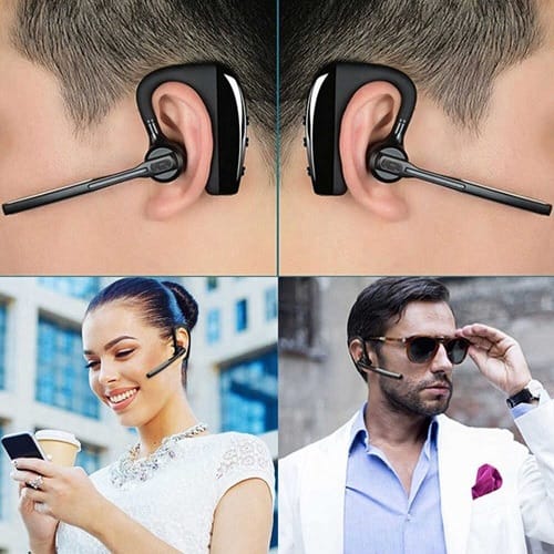 Noise Canceling Wireless Business Bluetooth 4.1 Handsfree Headset With Storage Box, Mic