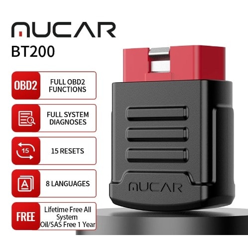 Mucar Bt200 Car Scanner All System With Lifetime Free Update.