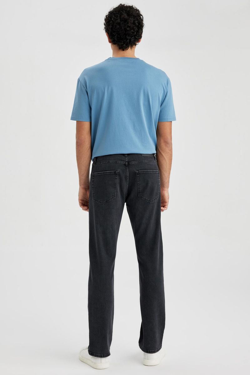 Man Sergio -Regular Fit Denim Trousers - Black