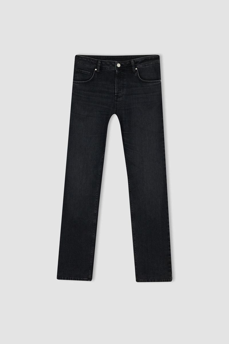 Man Sergio -Regular Fit Denim Trousers - Black