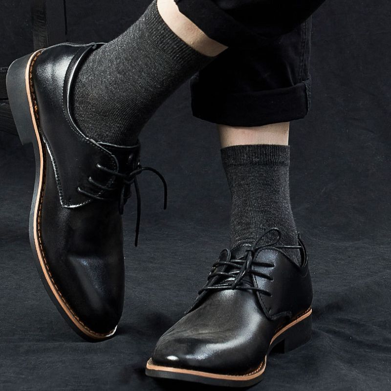 20 pairs/set socks men's business cotton black white Grey casual sock crew soft calcetines breathable spring summer for male