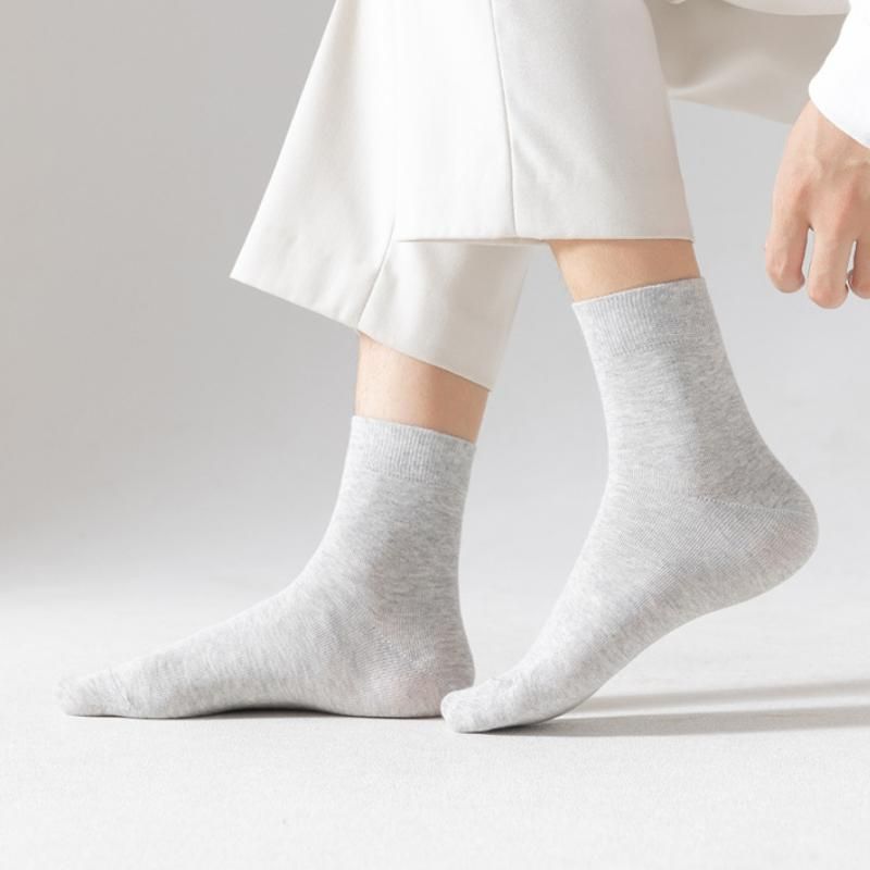 20 pairs/set socks men's business cotton black white Grey casual sock crew soft calcetines breathable spring summer for male
