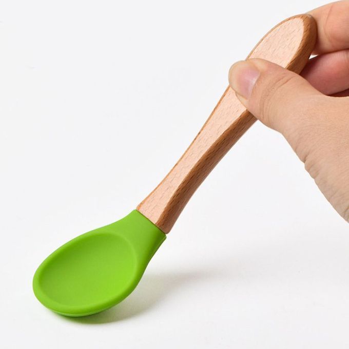 2 P S Sili One Spoon Fork Feeding Set Kid Plates Toddler Feeding A Essories-28- Olor Optional