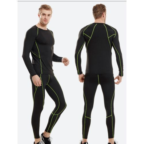 Men Sports Basketball Soccer Train Sweatsuit Man T Shirt Set