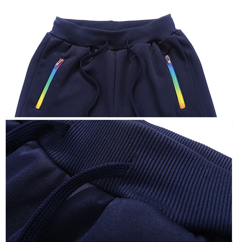 Two-piece Outdoor Zipper Hoodie Pants Men Set Sweatsuit