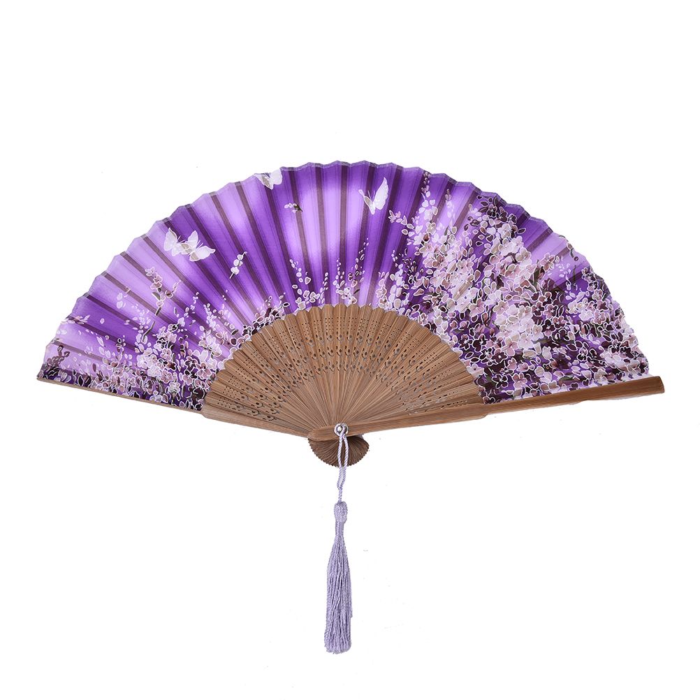 Hand Craft Gift Japanese Cherry Blossom Decor Summer Fan Chinese Wedding Pocket Party 1pcs Folding Fan Dance Art Sakura