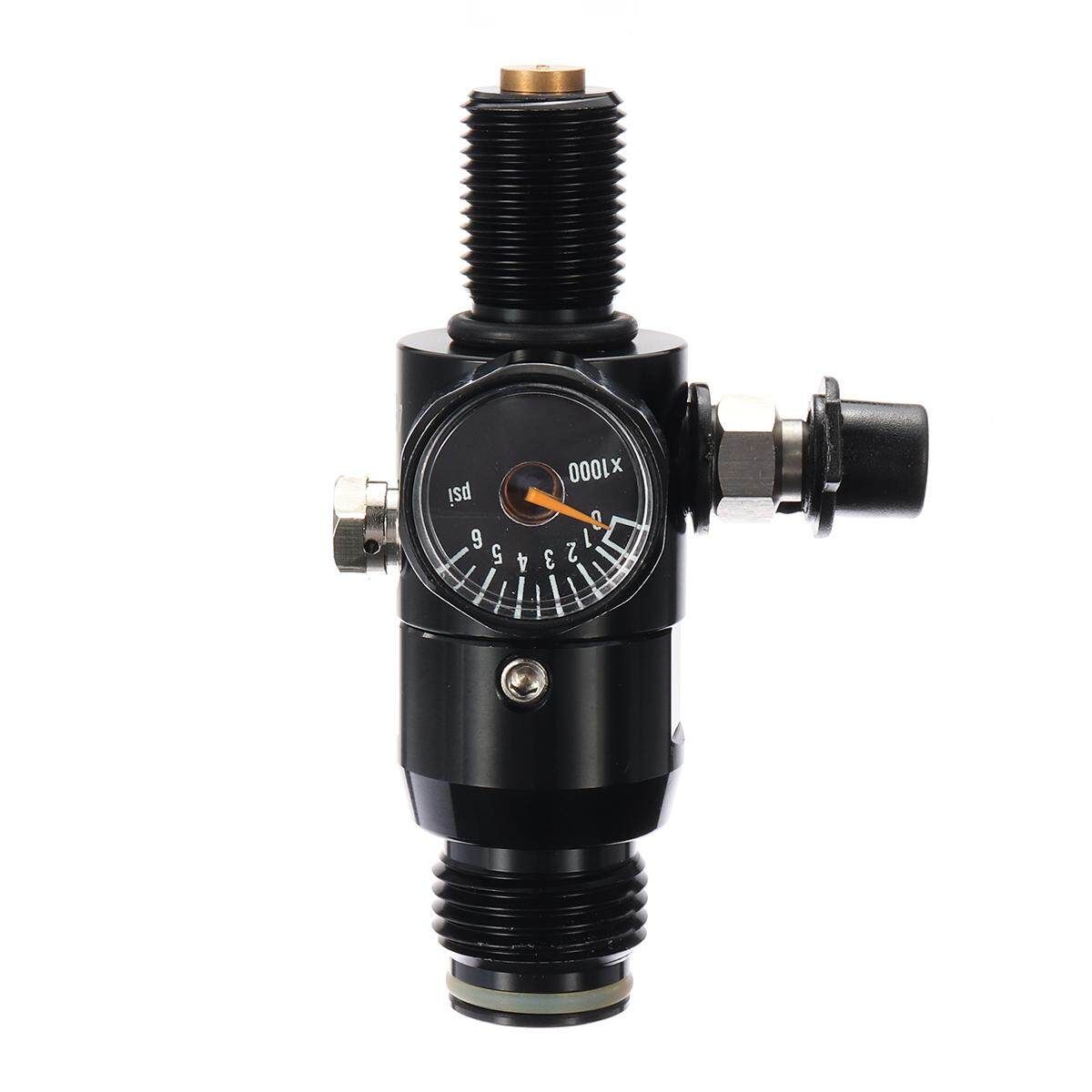 Paintball Cylinder Tank 4500psi 0.38L Compressed Air Bottle With Regulator Black