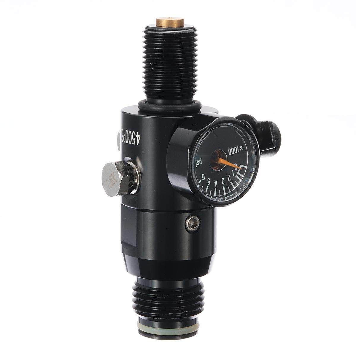 Paintball Cylinder Tank 4500psi 0.38L Compressed Air Bottle With Regulator Black