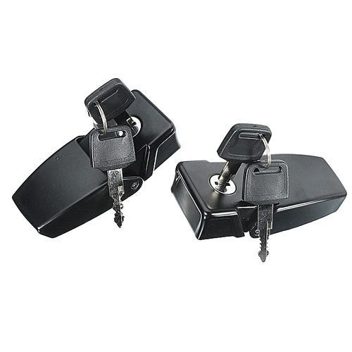 Metal Locking Hood Catch Latches Plastic Cover Fits For 2007-2016 Jeep Wrangler