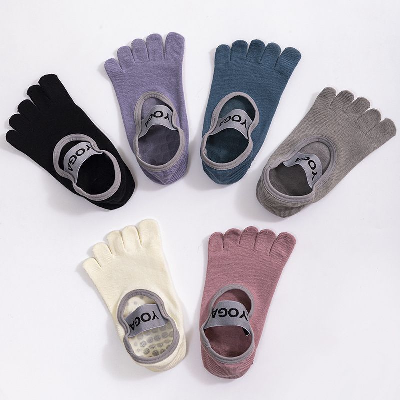 Women Five Fingers Dance Socks Yoga Gymnastics Pilates Ballet Socks 6Pairs