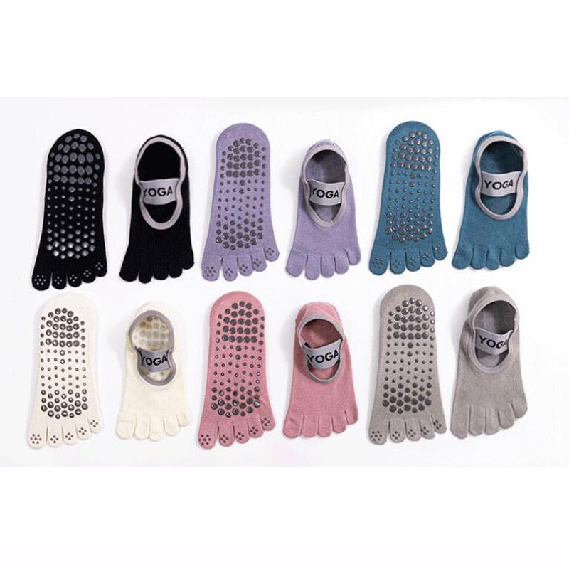 Women Five Fingers Dance Socks Yoga Gymnastics Pilates Ballet Socks 6Pairs
