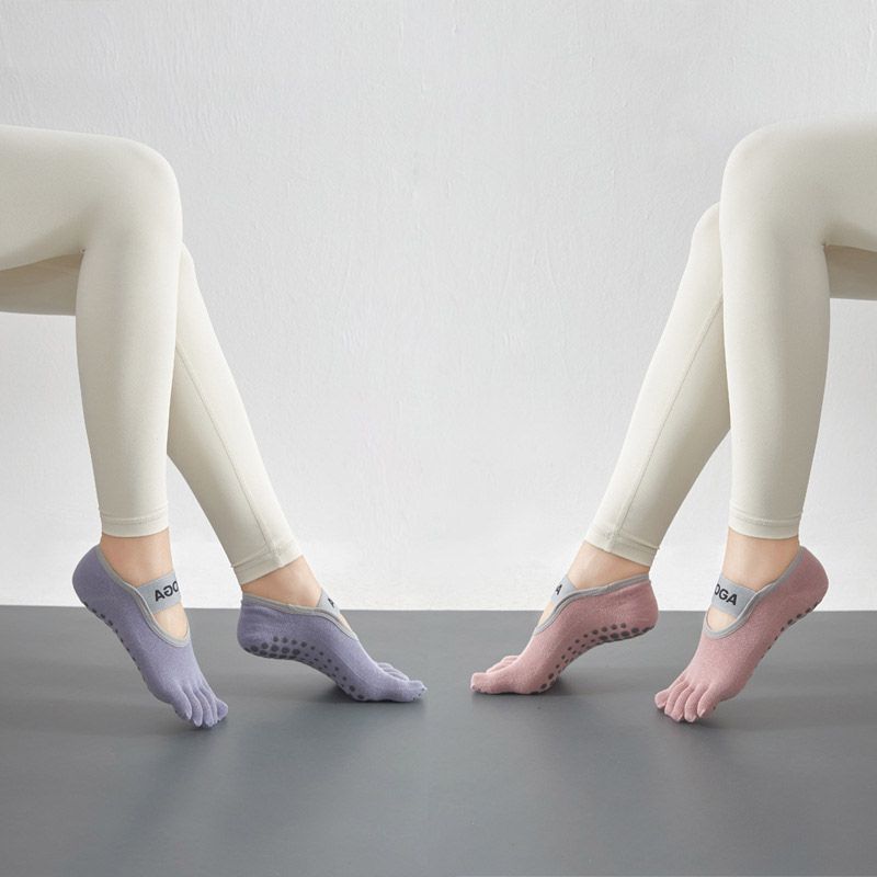 Women Five Fingers Dance Socks Yoga Gymnastics Pilates Ballet Socks 6Pairs