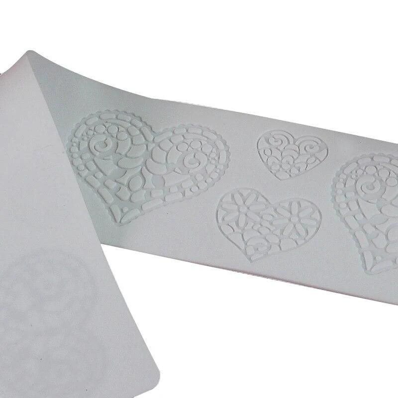 Heart Silicone Fondant Mold Sugarpaste Lace Mat Cake Decorating Tools DIY Tool Baking Accessories De Silicona