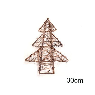 Crescent Wreath Base Natural Rattan Wreath Door Decoration Moon Rattan Wreath Christmas Wreath Hawaii Party Farmhouse Decor 30cm