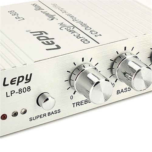 Lepy LP808 Car Motorcycle 12V CD DVD Car Audio Mini Hi-Fi Stereo Audio Power Amplifier