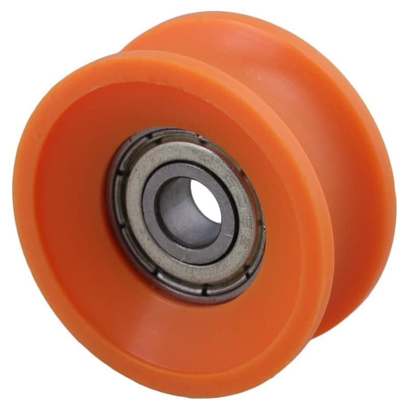 4Pcs 6X30X13mm Plastic Coated Sealed Bearings Steel 606ZZ Deep U Groove Guide Pulley Rail Ball Rolling Bearing Wheel