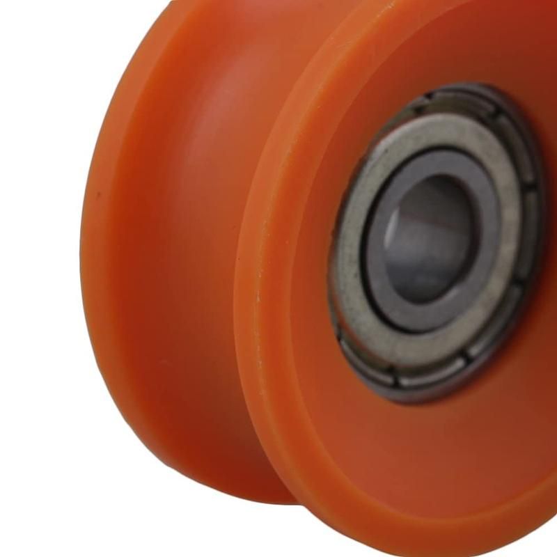 4Pcs 6X30X13mm Plastic Coated Sealed Bearings Steel 606ZZ Deep U Groove Guide Pulley Rail Ball Rolling Bearing Wheel