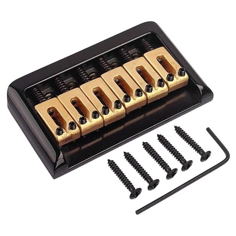 Hardtail Saddle Bridge with Wrench and Screws for Fender Stratocaster Strat Electric Guitar Replacement Parts