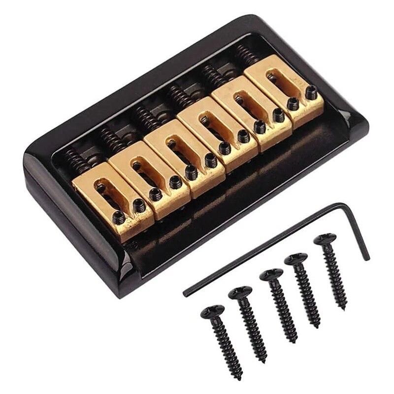 Hardtail Saddle Bridge with Wrench and Screws for Fender Stratocaster Strat Electric Guitar Replacement Parts