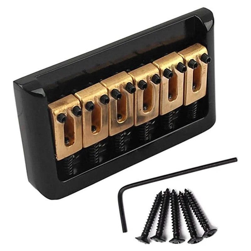 Hardtail Saddle Bridge with Wrench and Screws for Fender Stratocaster Strat Electric Guitar Replacement Parts