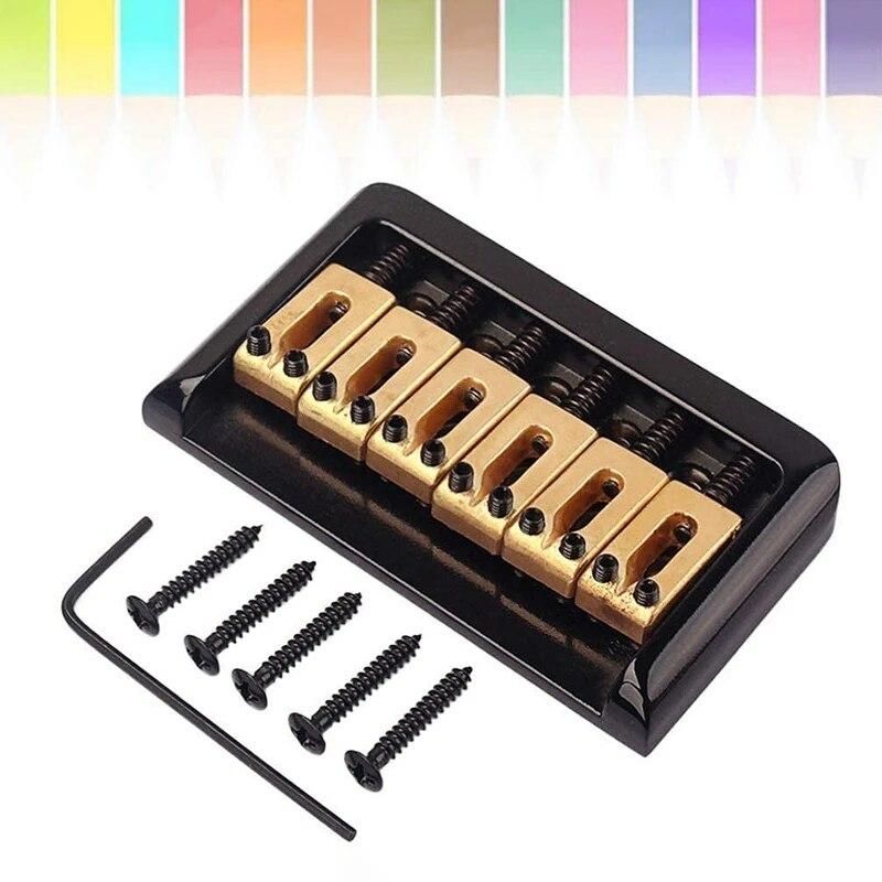 Hardtail Saddle Bridge with Wrench and Screws for Fender Stratocaster Strat Electric Guitar Replacement Parts