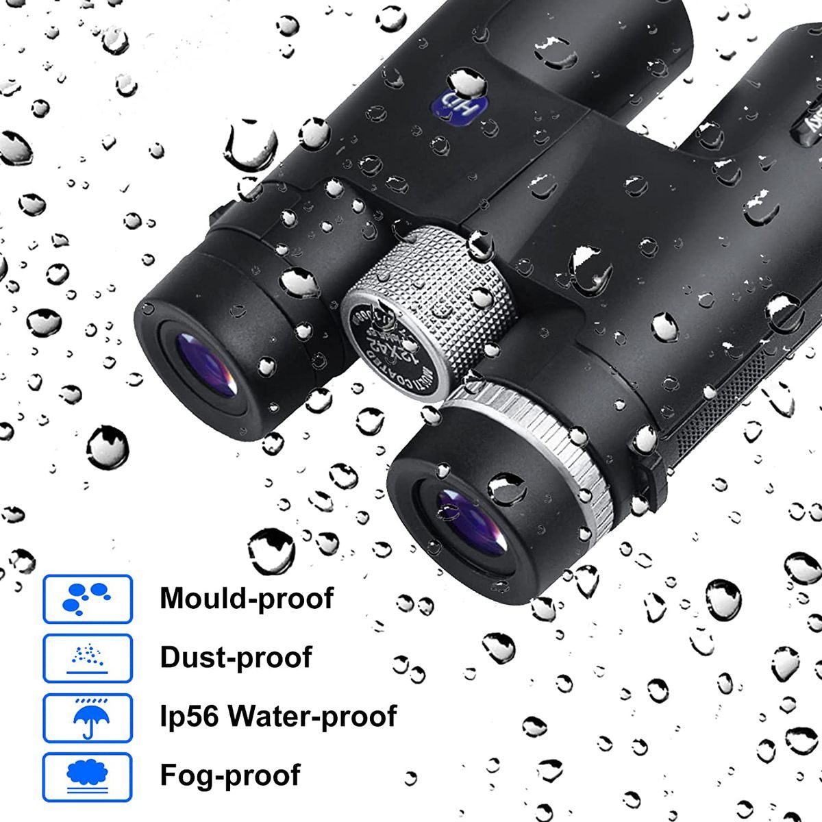 12X42 HD OPTICS FOR ADULTS - WATERPROOF