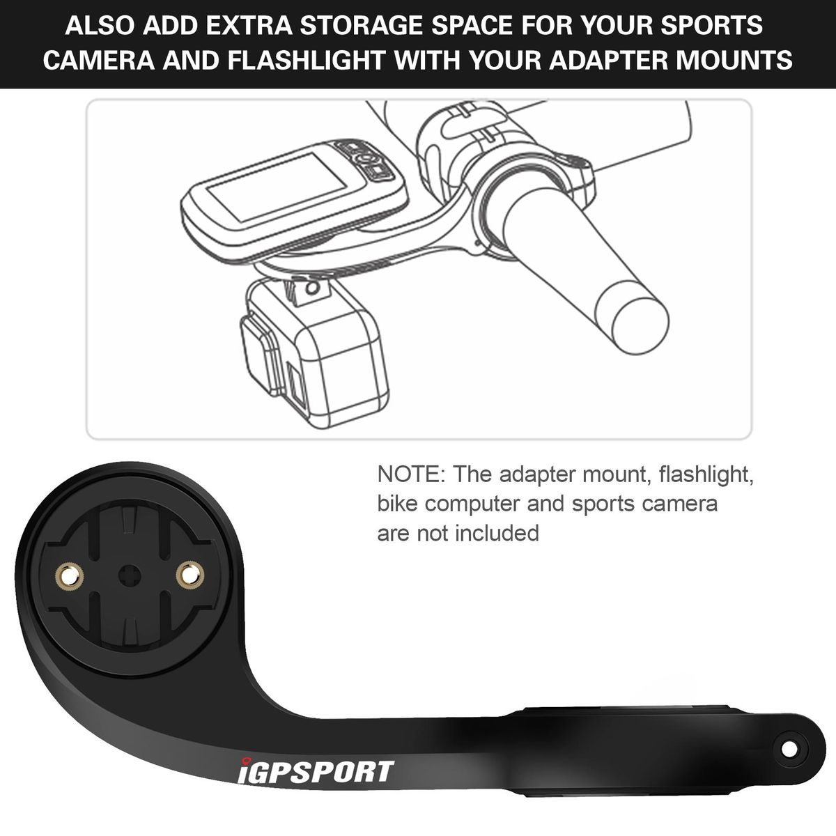 Out Front Bike Mount Extender Replacement for Garmin IGPSPORT Bike Computers