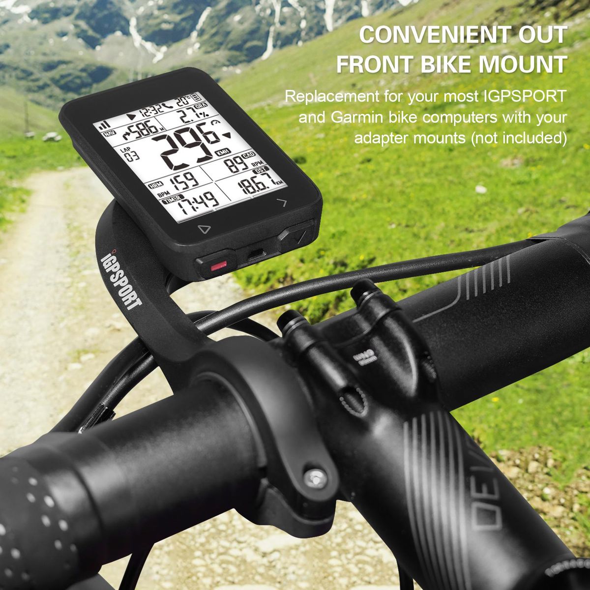 Out Front Bike Mount Extender Replacement for Garmin IGPSPORT Bike Computers