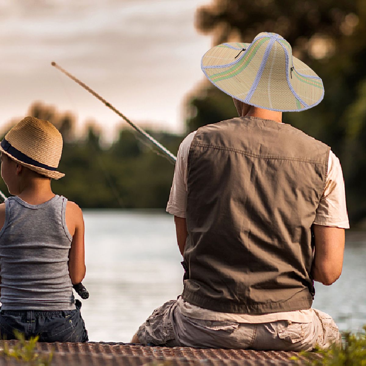 Chinese Style Bamboo Rattan Hats Retro Handmade Weave Straw Hat Tourism Rain Cap Dance Props Cone Fishing Sunshade Applied