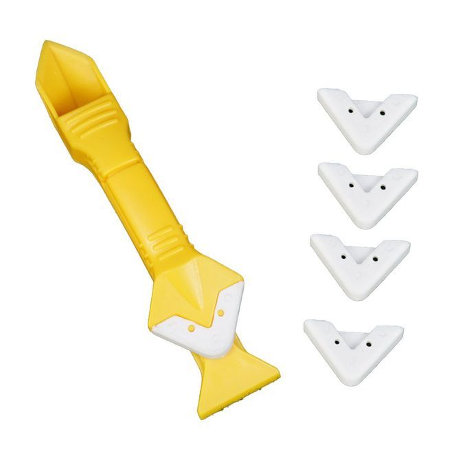 Gl    Angle S Er  Aulking Tool Multifun Tional Rubber Shovel-yellow-19cm