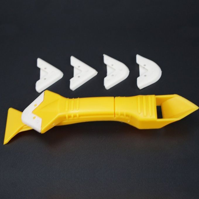 Gl    Angle S Er  Aulking Tool Multifun Tional Rubber Shovel-yellow-19cm