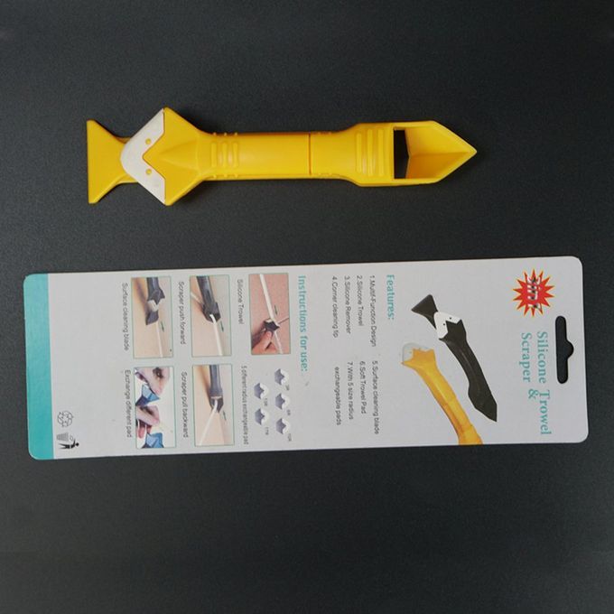 Gl    Angle S Er  Aulking Tool Multifun Tional Rubber Shovel-yellow-19cm