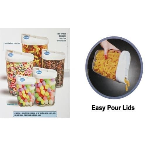 10 Pcs Container Set With Easy Pour Lids