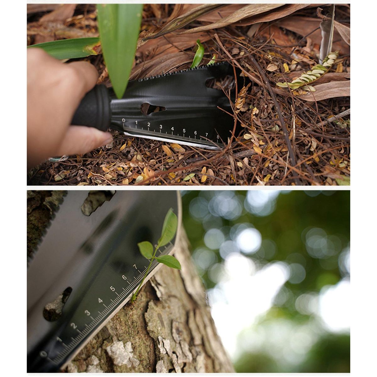 Versatile Folding Shovel Versagrip Mini Garden Shovel Portable Black