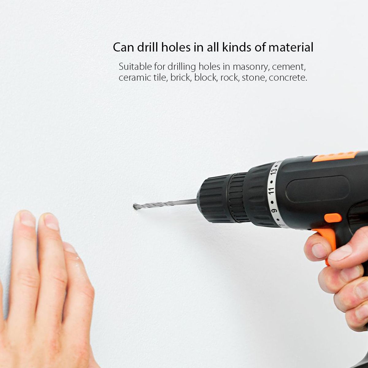 Meterk MK23 7PCS Cement Masonry Drill Bit Set with Sandblasting Surface Treatment