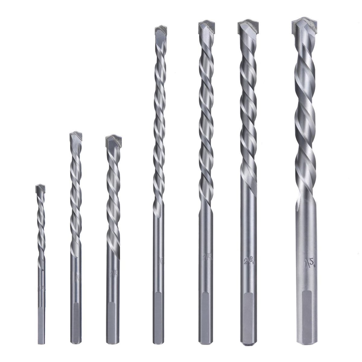 Meterk MK23 7PCS Cement Masonry Drill Bit Set with Sandblasting Surface Treatment