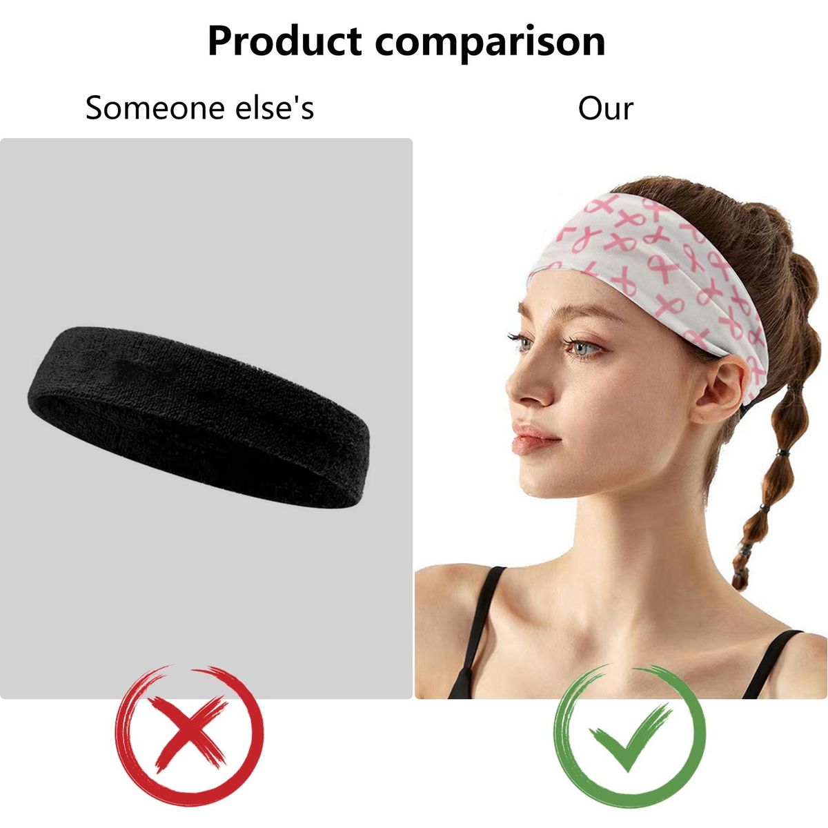 Sports Headband for Basketball Performance Womens Wide Edge Yoga White