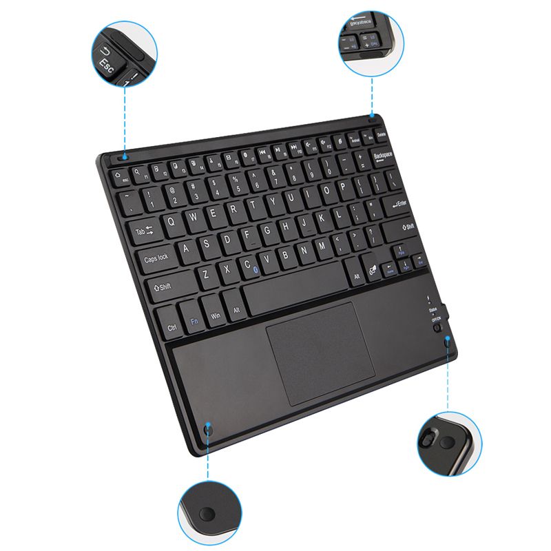 Touch Bluetooth Keyboard For Android Windows System Tablet