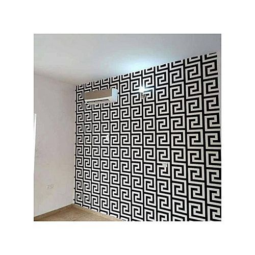 Vintage 3D Effect Wallpaper - Black And White