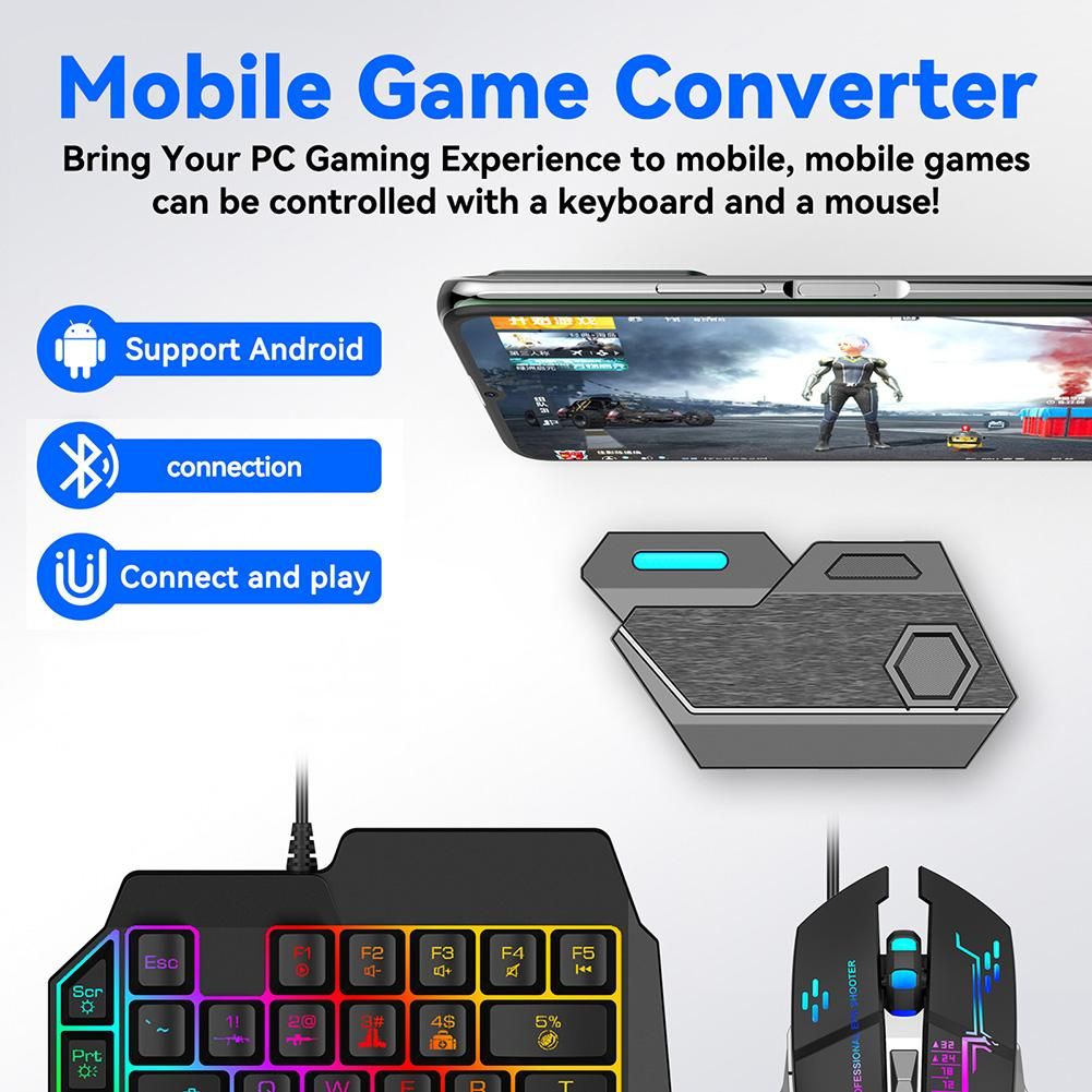 Mobile Controller Gaming Keyboard Mouse Converter Pubg