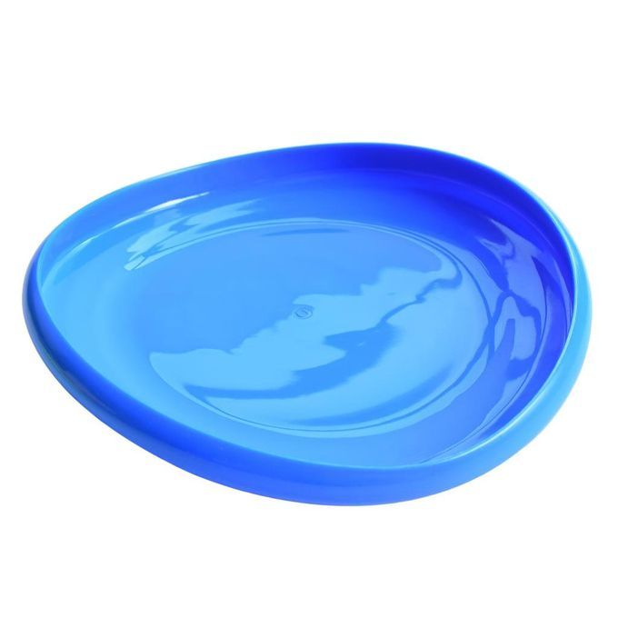 Round Beach Flying Disc Black Blue