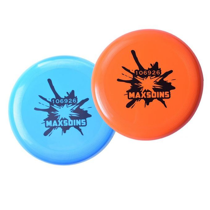Round Beach Flying Disc Black Blue