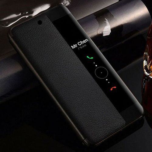 Note 12i Leather Wallet Flip Case  Black